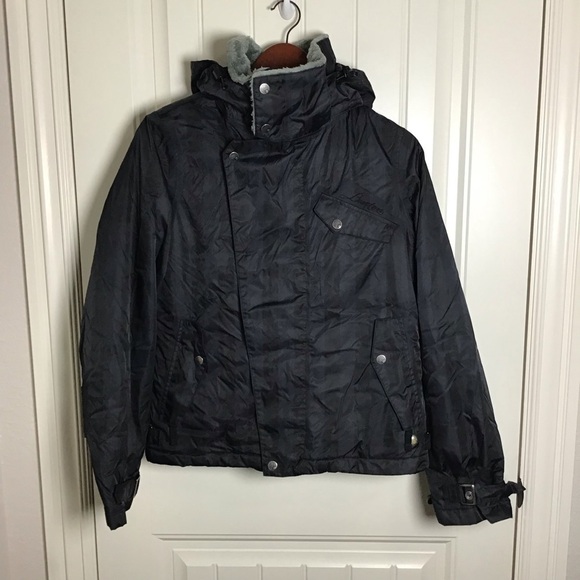 Burton Dutchess Insulated Ski Jacket in Navy and Black Stripe. - Picture 2 of 15